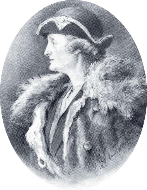 Mme de Boissia par Xavier de Poret - Archives de la Société de Vènerie